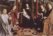 Gerard David The Virgin and Child with Saints and Donor Sweden oil painting artist